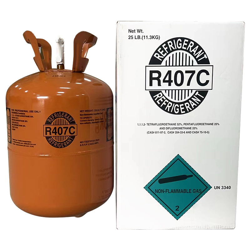 (2 weeks pre-sale) R407C household and commercial air conditioning refrigerant 25LB cylinder packaging