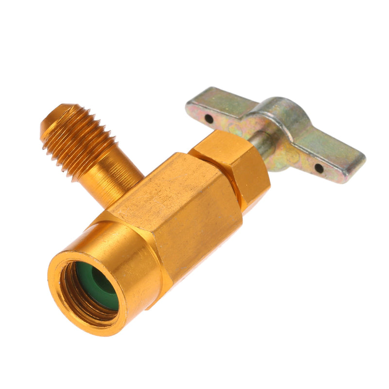 R134A Self-Sealing Can Tap Bottle Opener with 1/2" Female Right Hand Thread and 1/4’’ SAE Male Connector