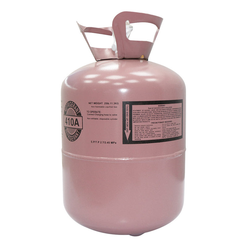 (In Stock)  Steel Cylinder Packaging R410A Tank Cylinder Refrigerant for Air Conditioners 25LB