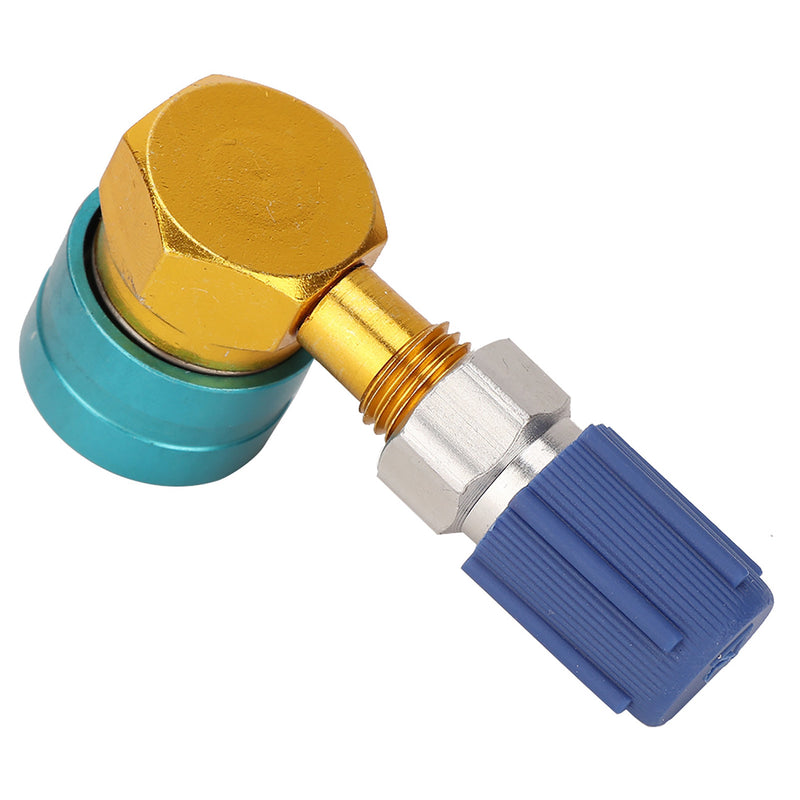 R1234YF to R134A Auto Air Conditioning Refrigerant Coupling Right Angle Simple Liquid Connection