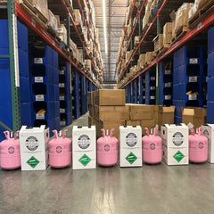 In Stock| 5 cylinders R410A refrigerant 25 lbs cylinder packaging