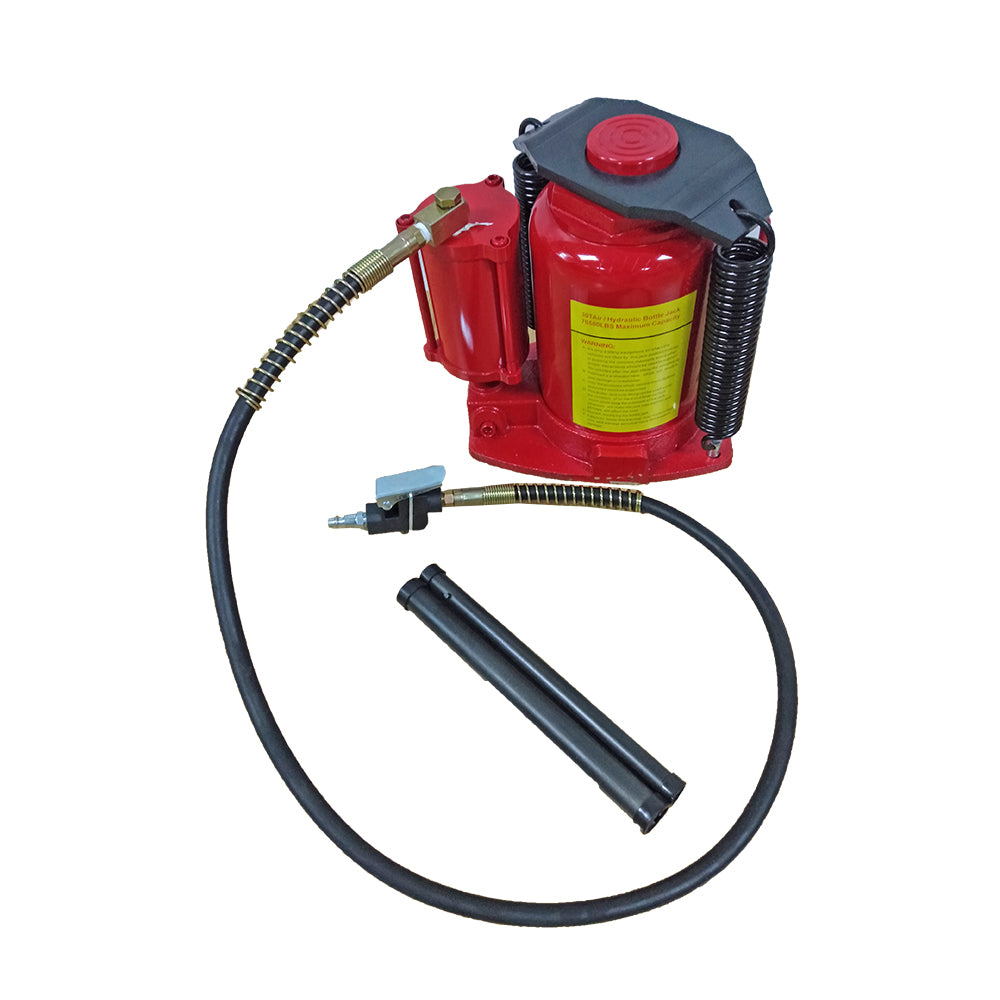 32 Ton Air Hydraulic Bottle Jack Heavy Duty Auto Truck RV Repair Lift Red