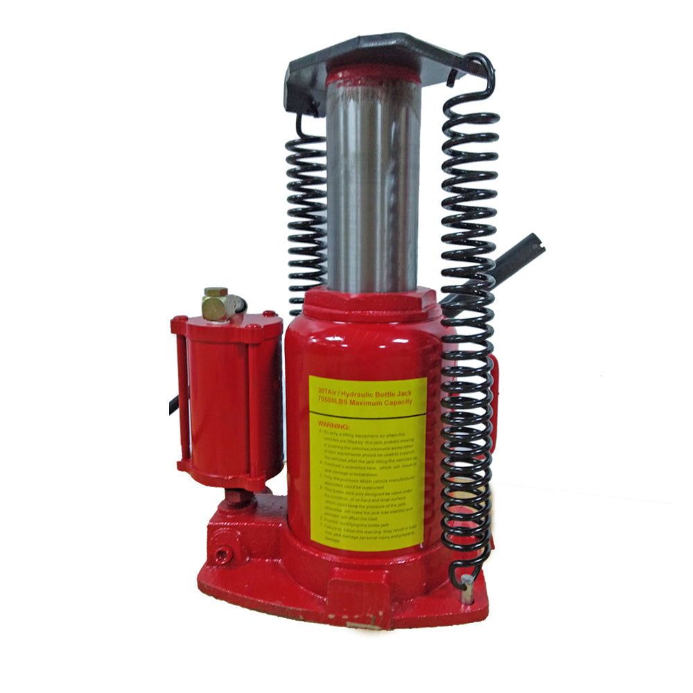32 Ton Air Hydraulic Bottle Jack Heavy Duty Auto Truck RV Repair Lift Red