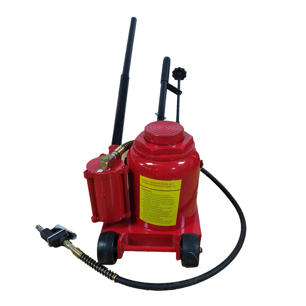 50 Ton Air / Manual Pneumatic Hydraulic Bottle Jack Automotive Repair Tool