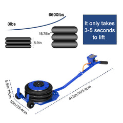 3T Round Handle  AirBag Jack Blue