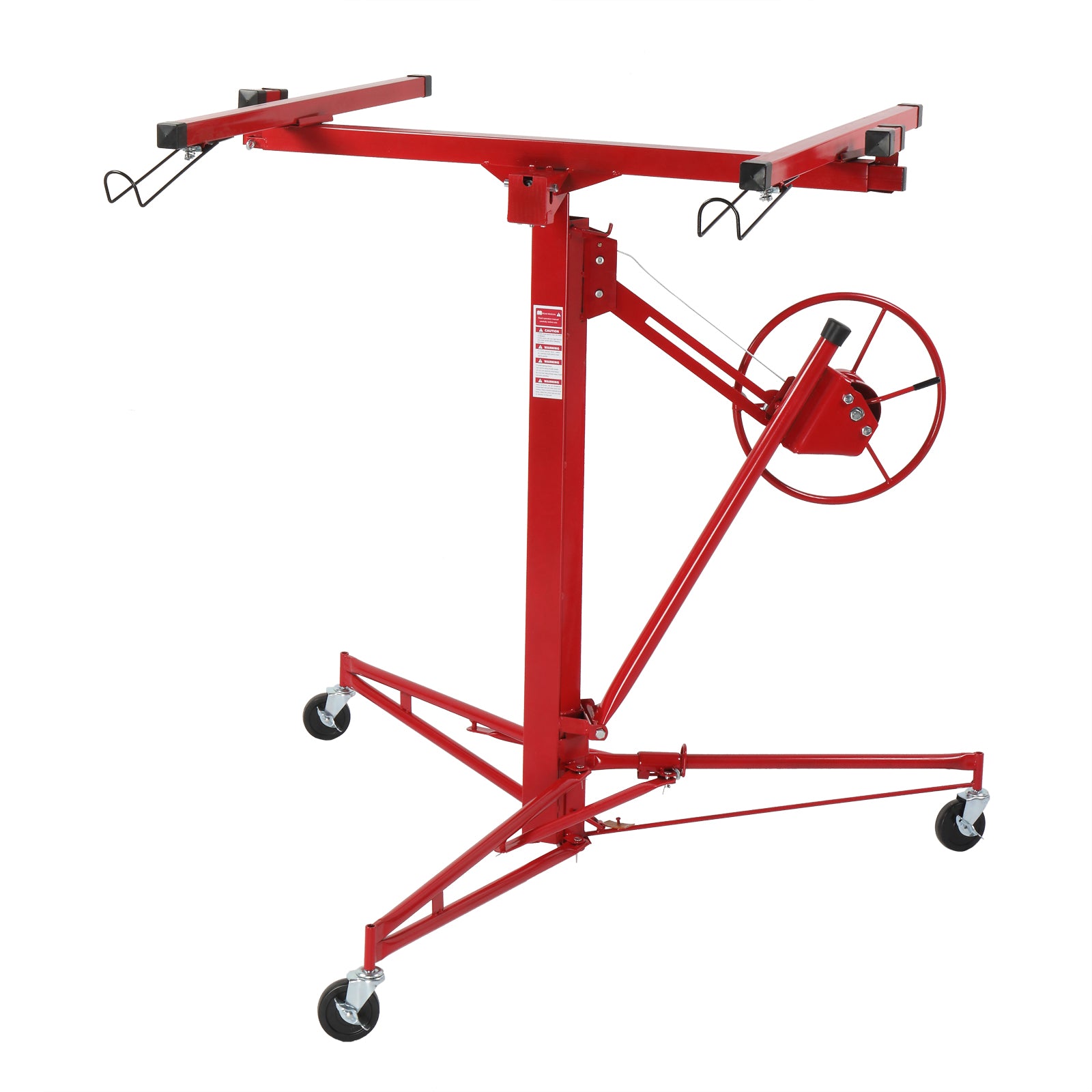 16FT Drywall Lifter Panel Hoist Jack Rolling Caster Construction Lockable 150lbs
