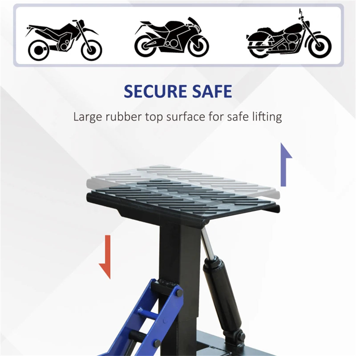 300 lbs Motorcycle Jack Hydraulic Scissor Lift Repair Maintenance Hoist