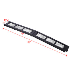 80" Steel Loading Ramp 800 lb Capacity Foldable ATV Ramp Black 2-Pack