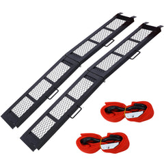 80" Steel Loading Ramp 800 lb Capacity Foldable ATV Ramp Black 2-Pack