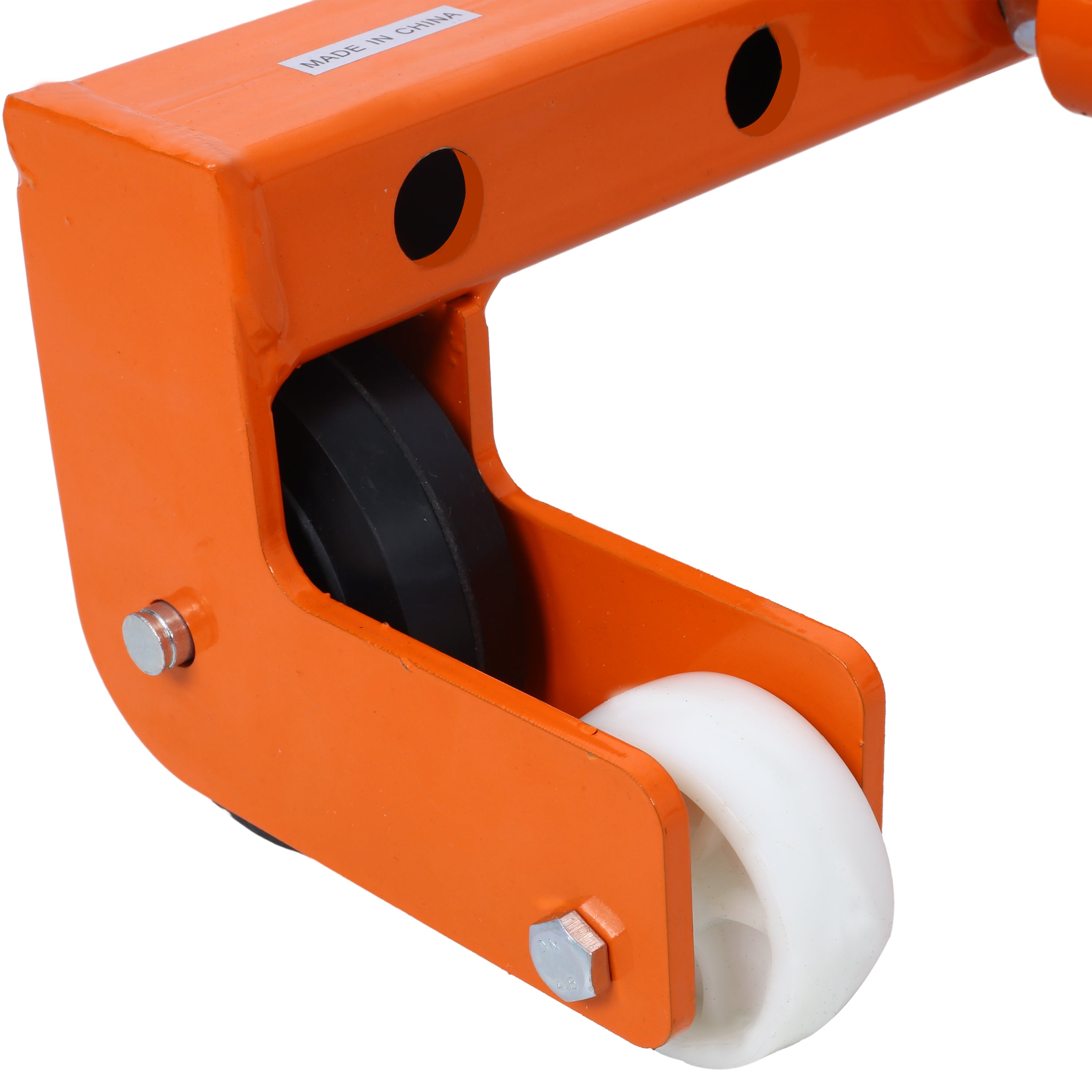 Heavy-Duty Adjustable Tire Wheel Dolly for Workshop, Garage, Orange