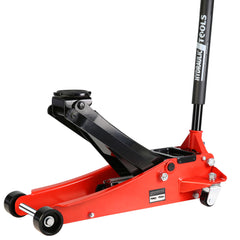 2.5 Ton Low Profile Floor Jack Steel Racing Dual Piston Quick Lift Hydraulic 3.5"-19.5" Lifting Range