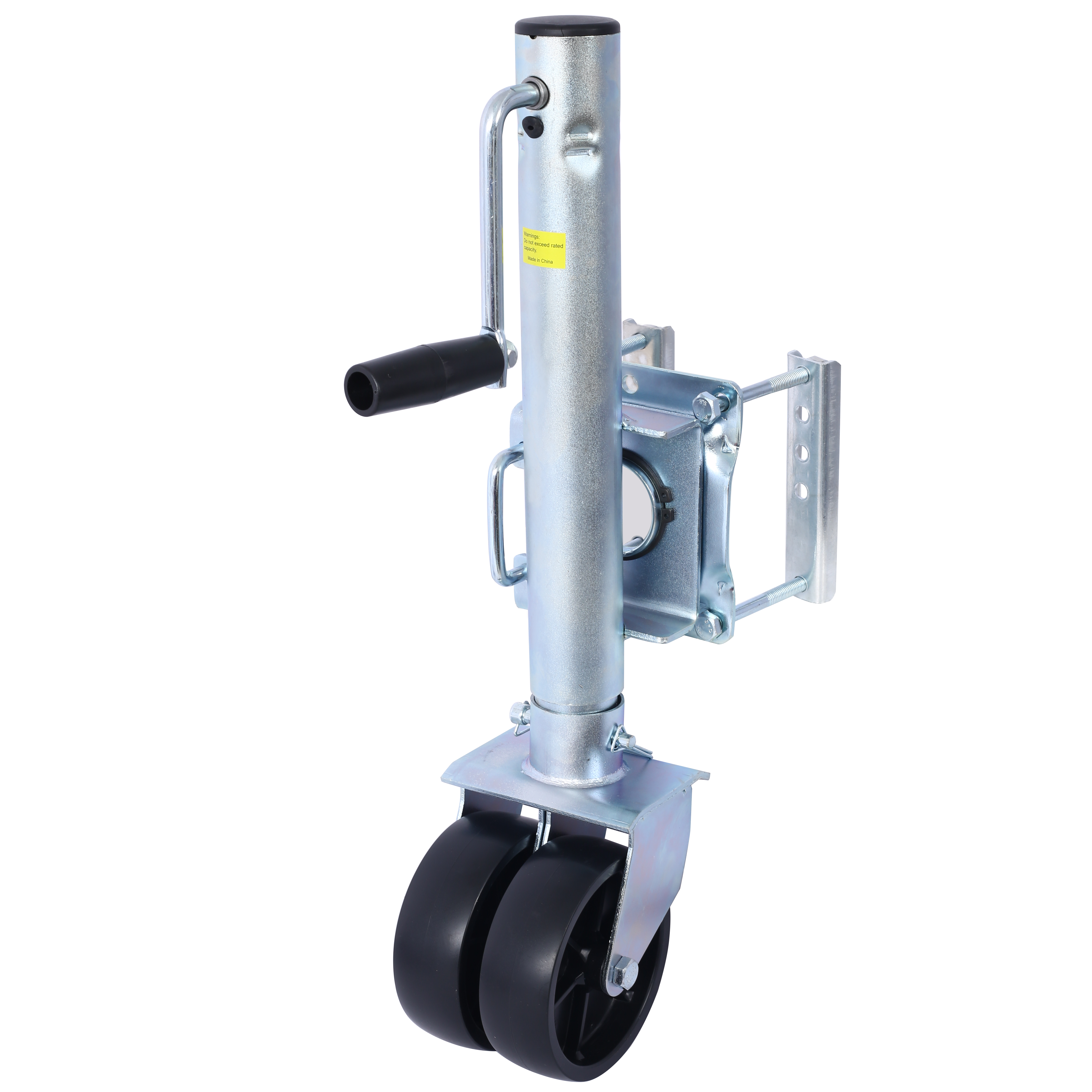 Boat Trailer Jack 34.5 Inch, Bolt-On Trailer Tongue Jack 1500 Lbs with PP Wheel and Handle