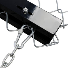 Drag Rake 4'x5', Chain Rake for Landscape Leveling or Sod Preparation, Durable UTV Tractor Attachment Seed Rake Black
