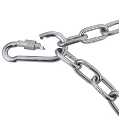 Drag Rake 4'x5', Chain Rake for Landscape Leveling or Sod Preparation, Durable UTV Tractor Attachment Seed Rake Black