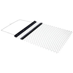 Drag Rake 4'x5', Chain Rake for Landscape Leveling or Sod Preparation, Durable UTV Tractor Attachment Seed Rake Black