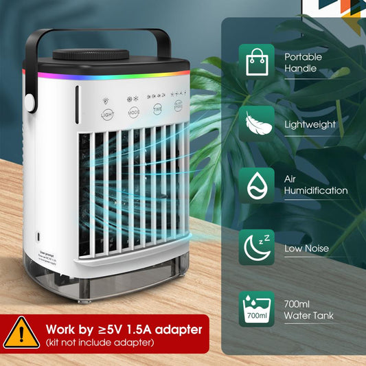 Mini Air Conditioner Air Cooler Fan Water Cooling Fan Air Conditioning For Room Office Mobile Portable Air Conditioner for Cars