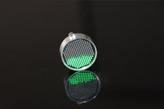 Fluid Simulation Pendant LED fluid simulation pendant ornament, silver finish