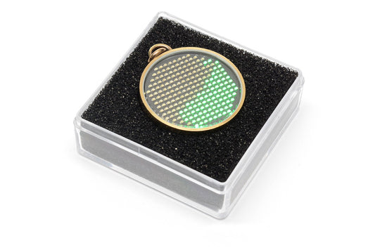 Fluid Simulation Pendant LED fluid simulation pendant ornament, silver finish