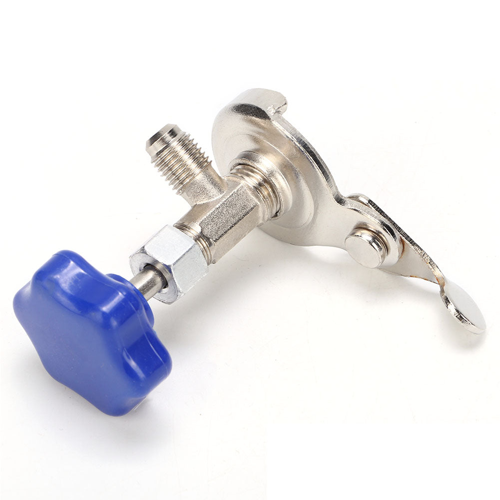 R134A R12 Fitting Recharge Measuring Hose Gauge System Refrigerant Charging Pipe