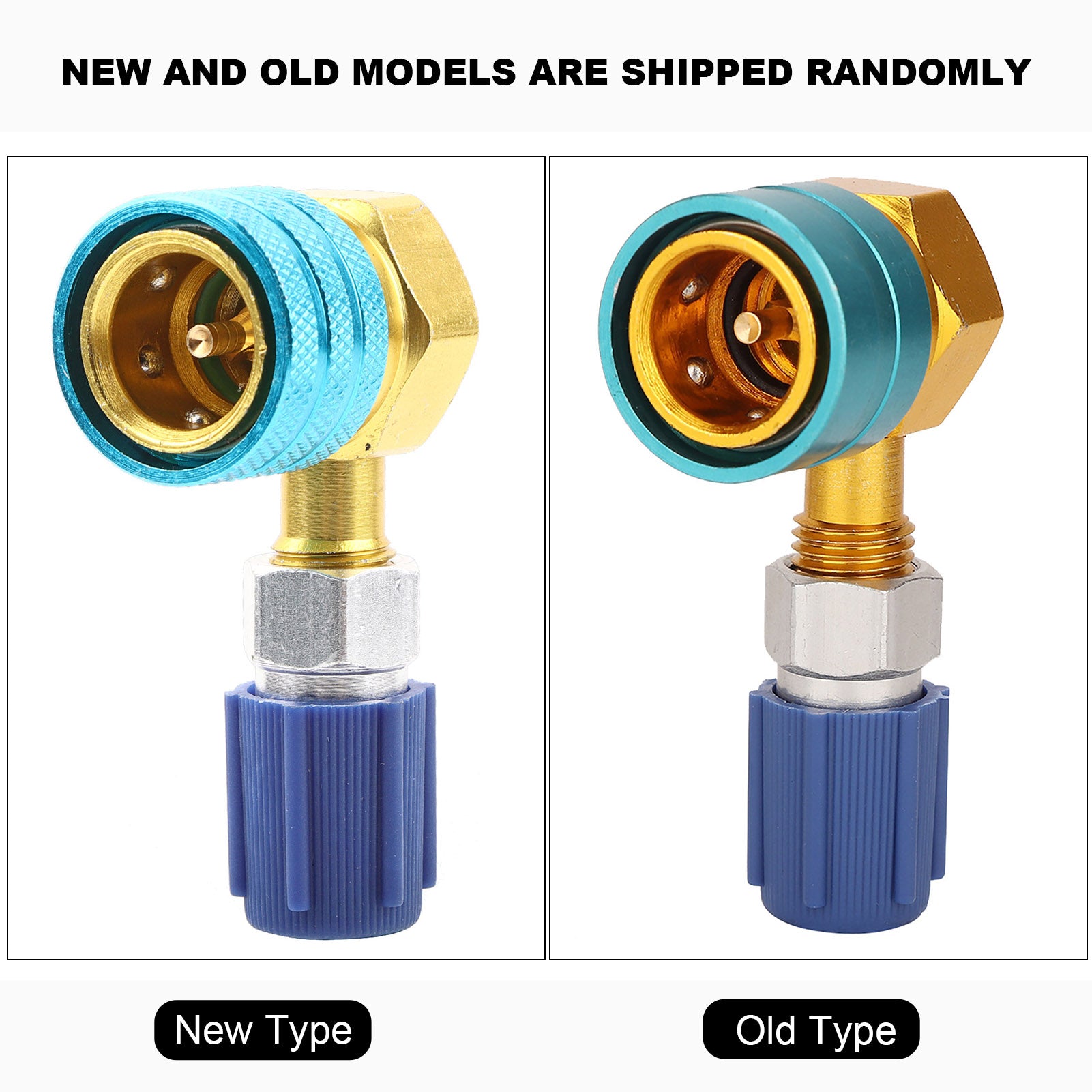 R1234YF to R134A Auto Air Conditioning Refrigerant Coupling Right Angle Simple Liquid Connection